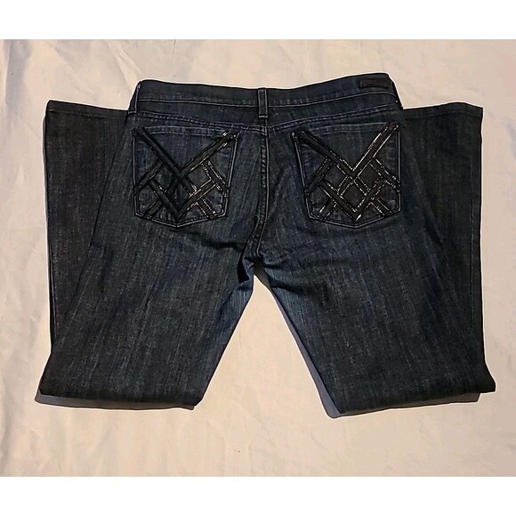 Citizens of Humanity Kelly 001 Jeans Sz 30Low Boot Dark Wash w Stretch - Picture 8 of 11